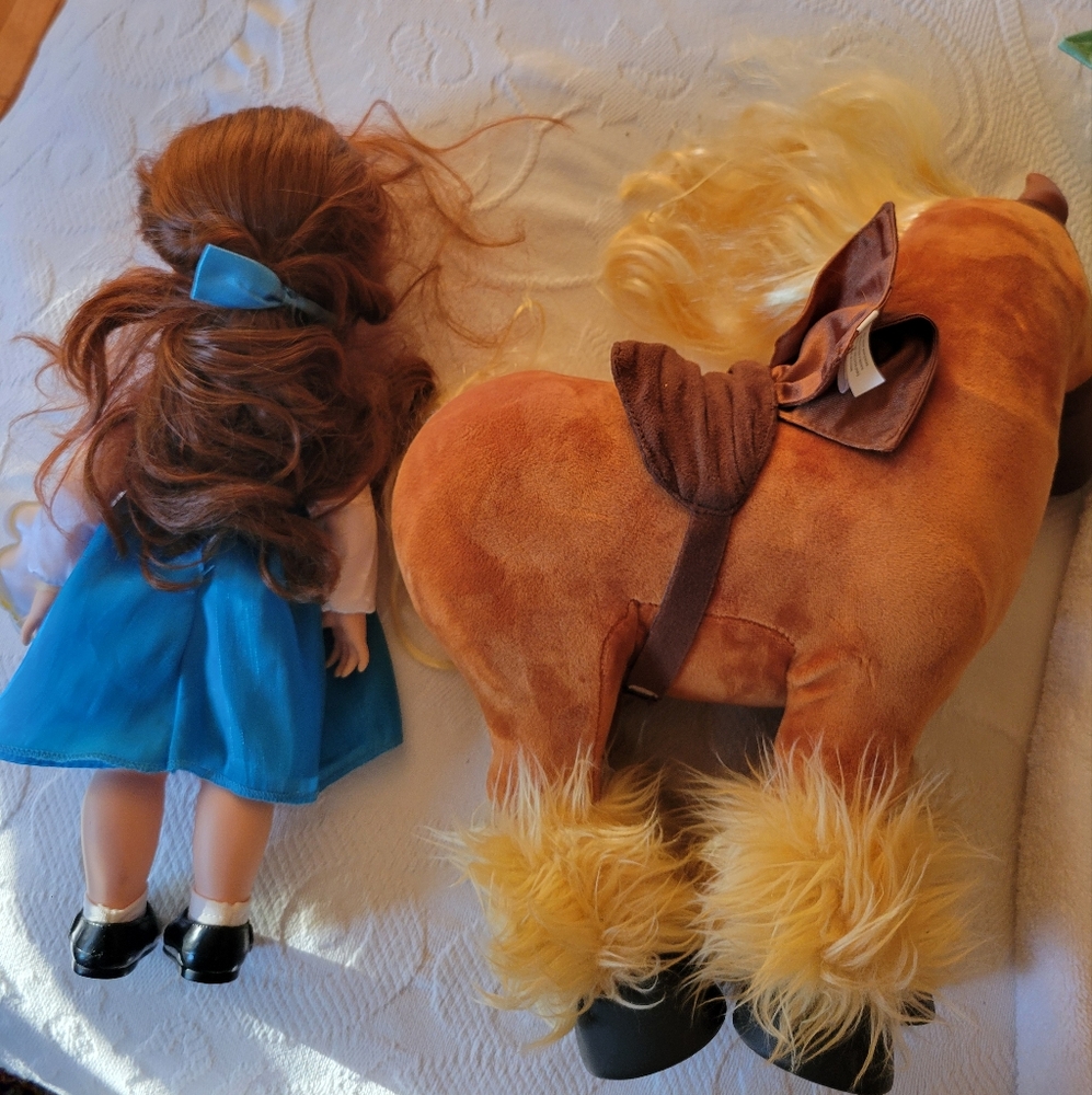 Disney's Animator Collection Belle And Phillipe Dolls - Picture 3 of 4